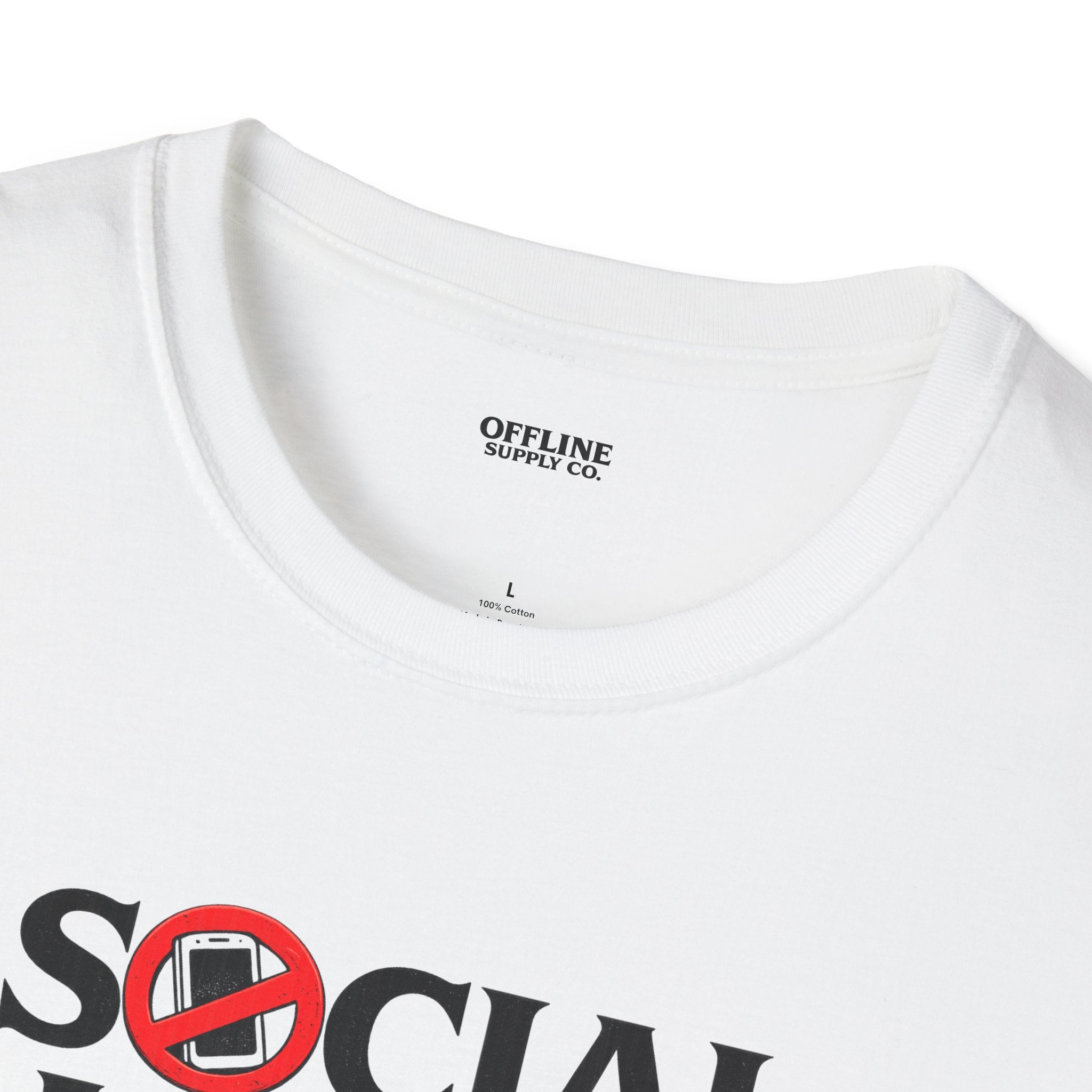Haunted by the Algorithm — No Social Media Graphic White Tee