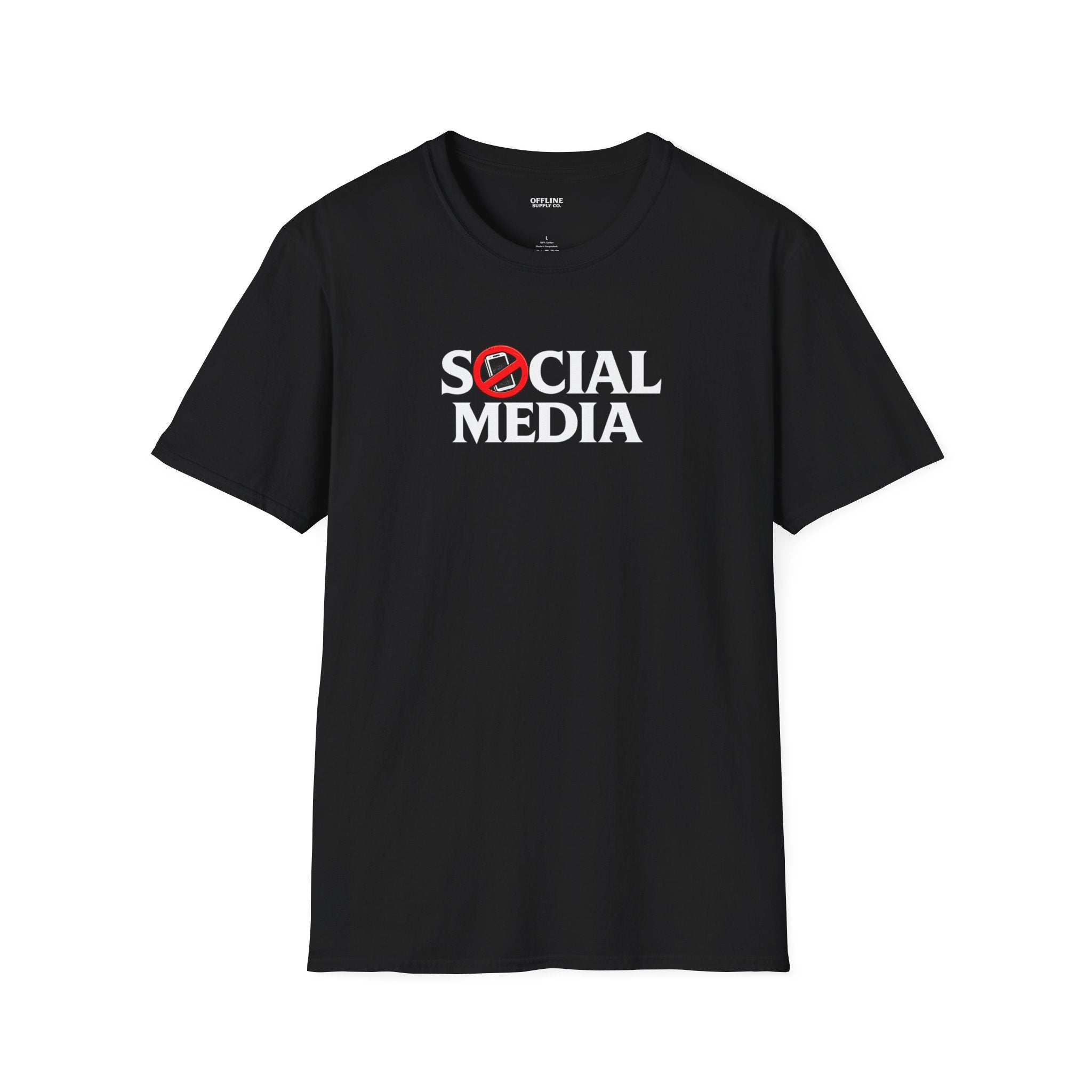 Haunted by the Algorithm — No Social Media Graphic Black Tee